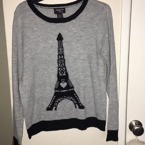 gray paris sweater